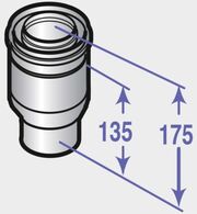 Adaptér Ø 60/100 na Ø 80/125 mm - DY708